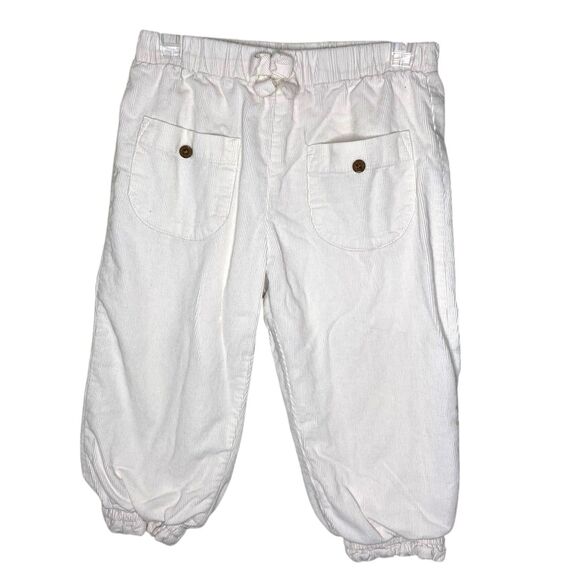 Oliver & Rain Off White Unisex Gender Neutral Corduroy Lined Pants Size 2T - Picture 1 of 7